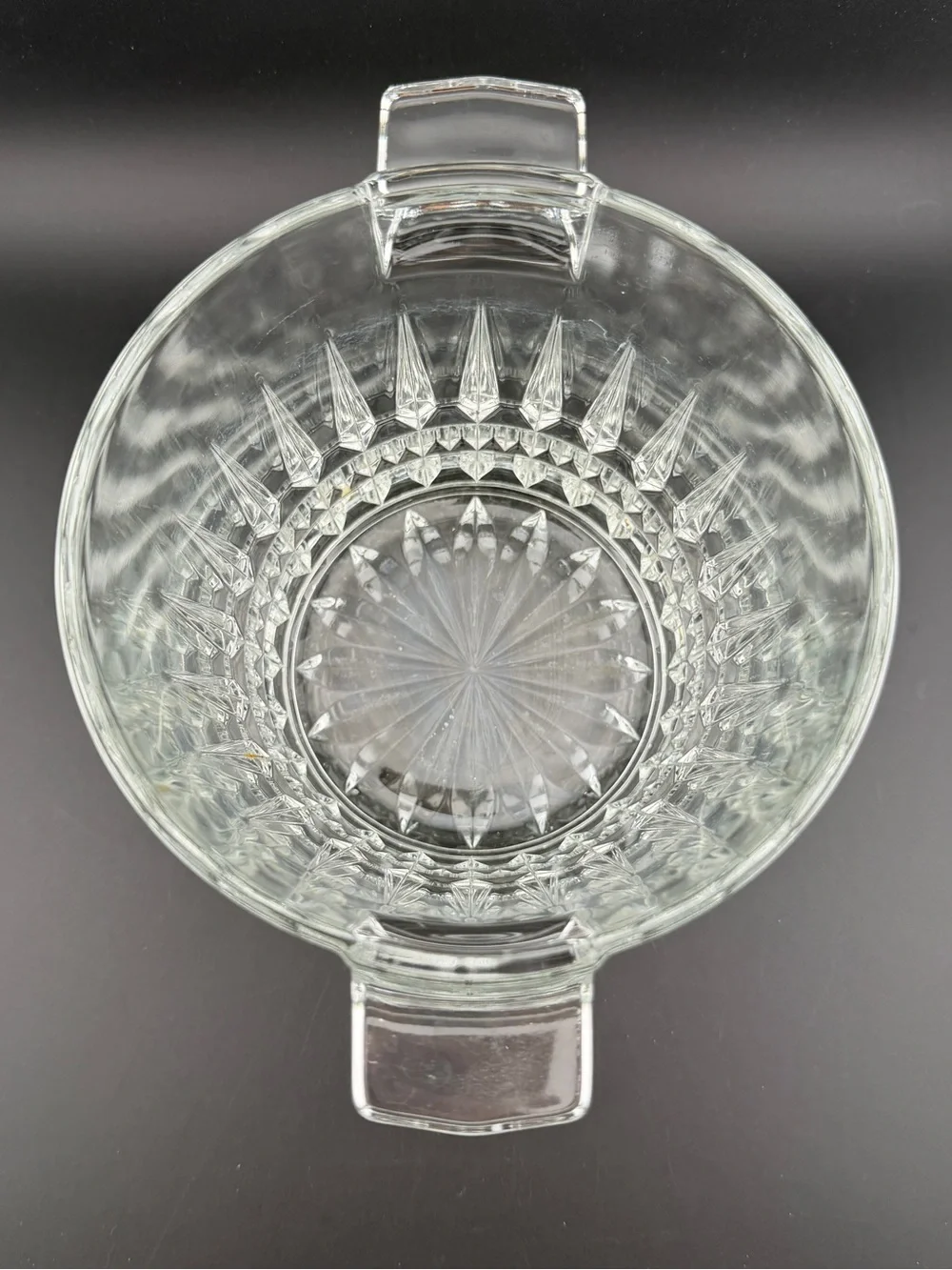Vintage Ice Bucket Villeneuve Pattern Cristal D’Arques Tab Handles France